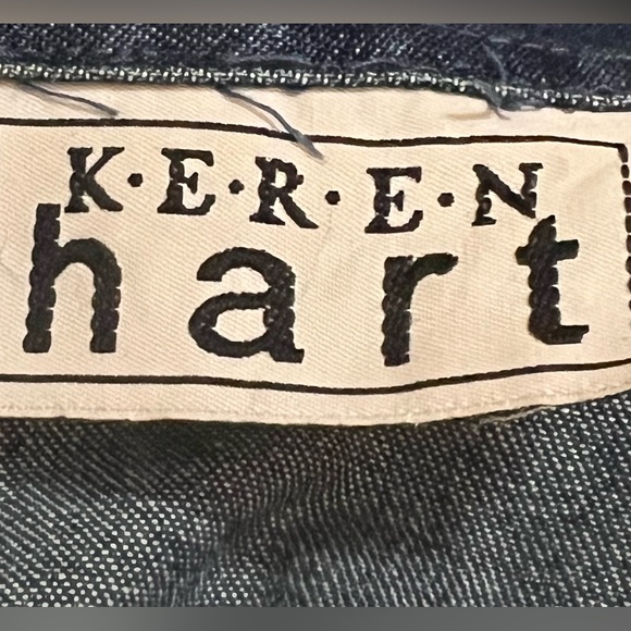 Karen Hart Floral Detailed Denim Jacket w/ Ornate Buttons - Picture 5 of 7